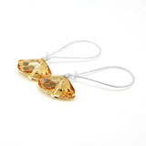 Light Yellow Swarovski Crystal Fashion Earrings