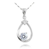 Heart Pendant with Cubic Zirconia