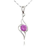 Sterling Silver Swarovski Crystal Angel Wings Pendant