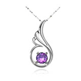 Sterling Silver Swarovski Crystal Angel Gentle Pendant